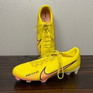 Nike Zoom Vapor 15 Academy FG/MG Yellow Sunset Glow DJ5631-780 Men's Size 11